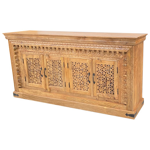 Latitude Vive Aniaya 180Cm Wide Mango Solid Wood Sideboard Wayfair.ie